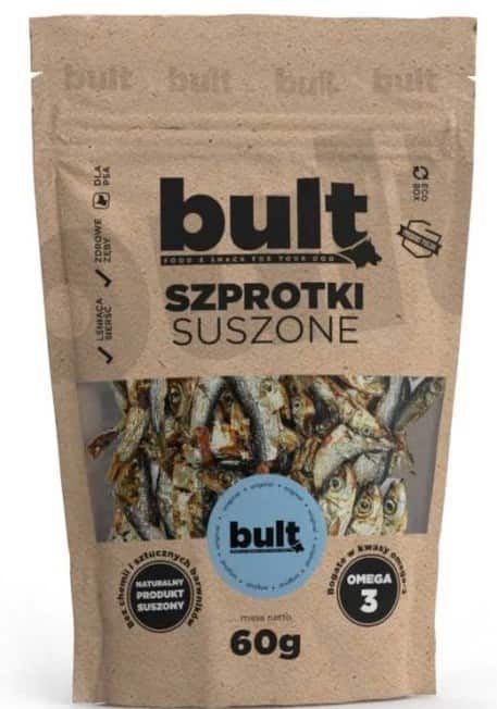 Ekologiczne Suszone Szprotki BULT 60g - Przysmak dla Psa — zdjęcie 1 z 3
