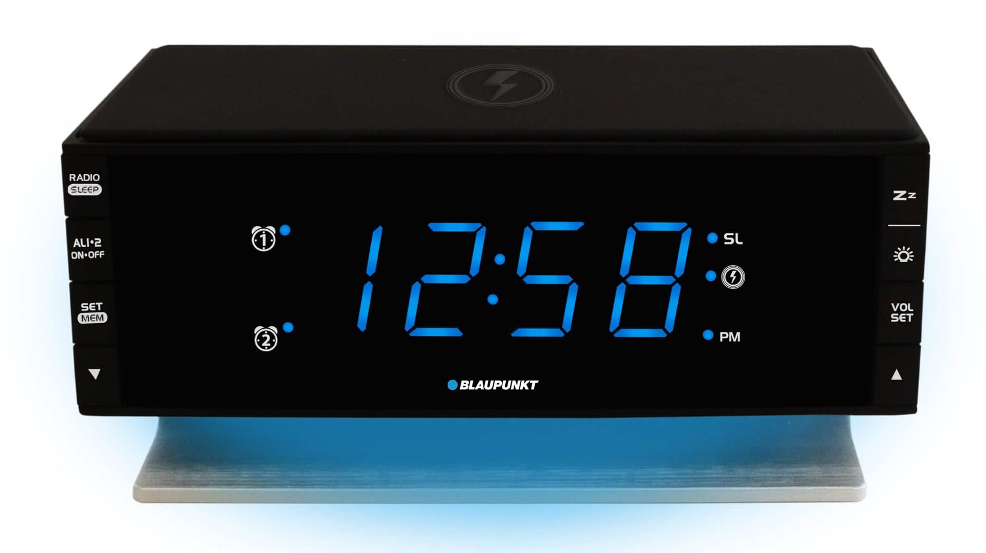 Radiobudzik Blaupunkt CR55CHARGE z ładowarką indukcyjną