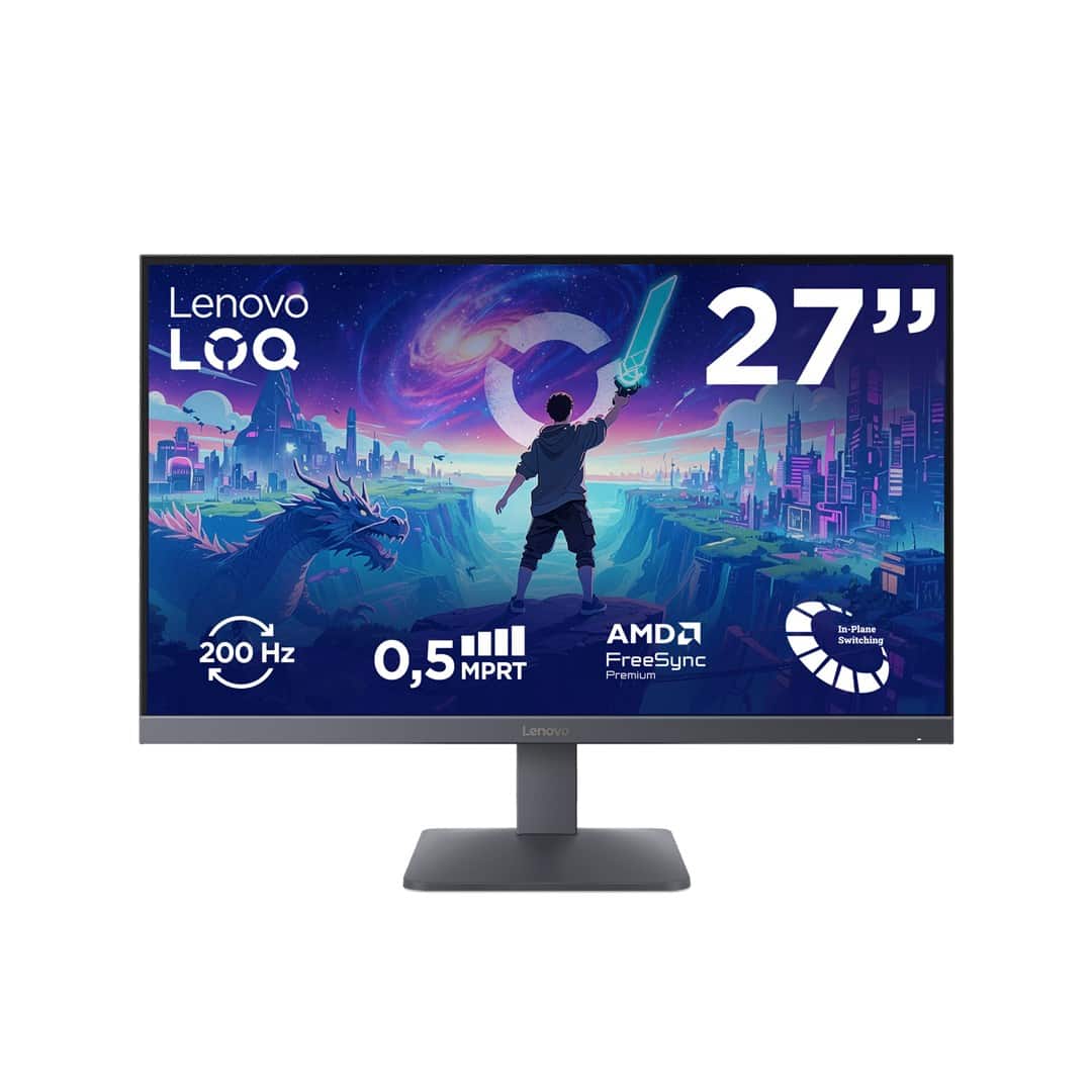 Monitor Lenovo LOQ 27" FHD 200Hz 300 nits, HDMI, DP, Lunar Grey