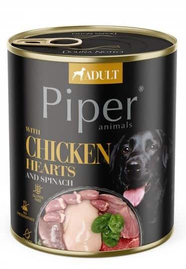 Mokra karma dla psa Dolina Noteci Piper z kurczakiem i szpinakiem 800g