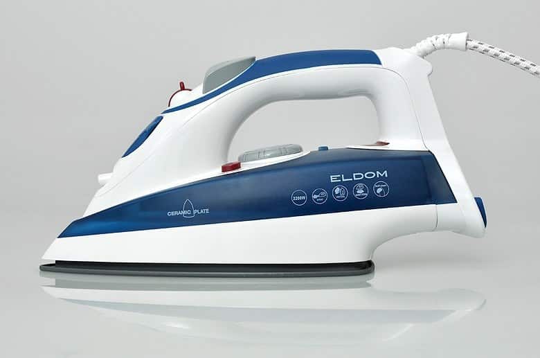 ELDOM ŻELAZKO PAROWE DA36 PRESS 2200W CERAMICZNA STOPA, ANTI-DRIP, SAMOOCZYSZCZANE STOPY,WYŻUT PARY 20G/MIN. UDERZENIE PARY, — zdjęcie 1 z 5