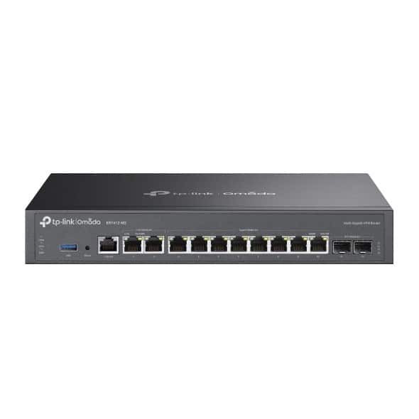 Router TP-Link Omada ER7412-M2, 2.5 Gigabit Ethernet, Gigabit Ethernet, czarny — zdjęcie 1 z 5