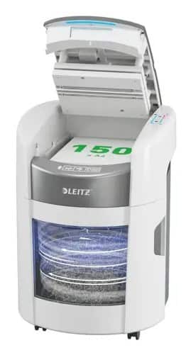 Niszczarka Leitz IQ Optimax AutoFeed 150, P4, 150 kartek, 15 l kosz — zdjęcie 1 z 8