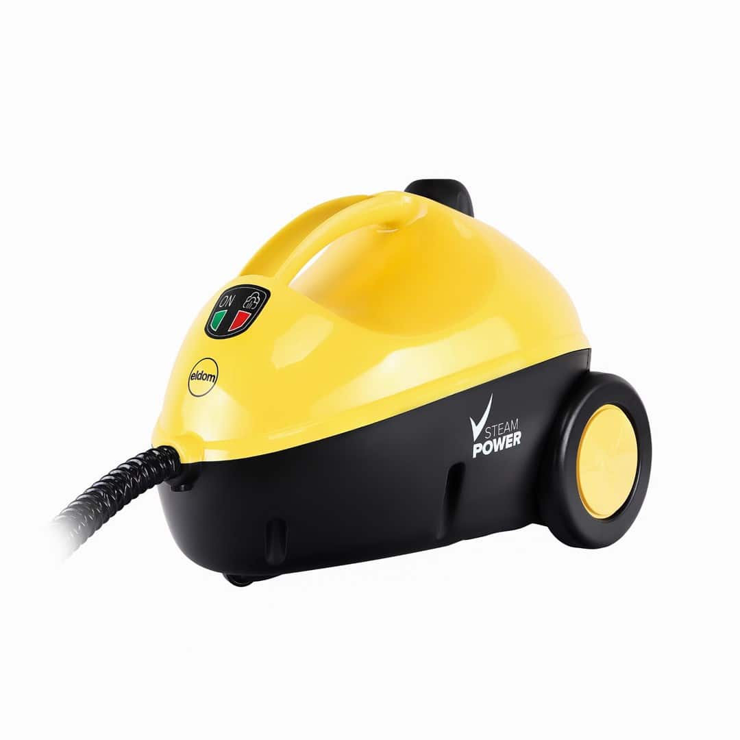 Myjka parowa ELDOM CM2000 Vapuro 1500W, 1,2 L, 15 elementów: wąż karbowany, 2-częściowa rura, szczotka podłogowa, myjka do okien — zdjęcie 1 z 8