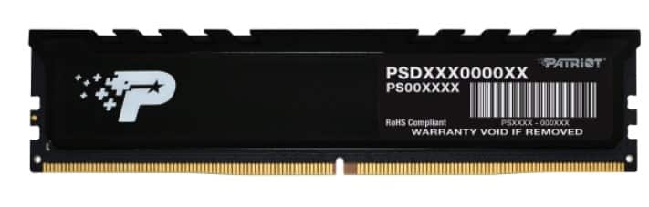 Pamięć DIMM Patriot Premium Black DDR4 8GB 3200MHz CL22 z radiatorem
