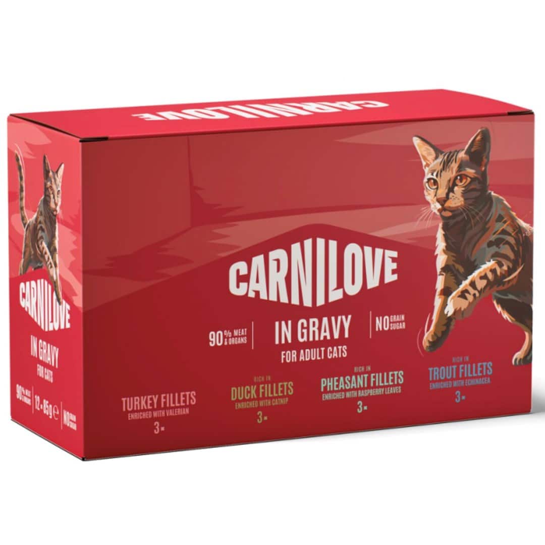 Mokra karma dla kotów Carnilove Pouch Gravy Mix 12x85g