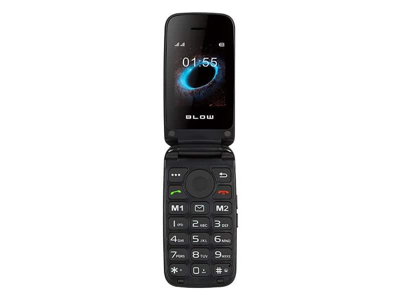 Telefon komórkowy dla seniora BLOW S24 czarny z klapką — zdjęcie 1 z 7