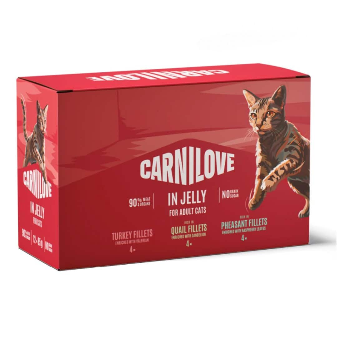 Karma mokra dla kota Carnilove Pouch Jelly Multipack 12x85g