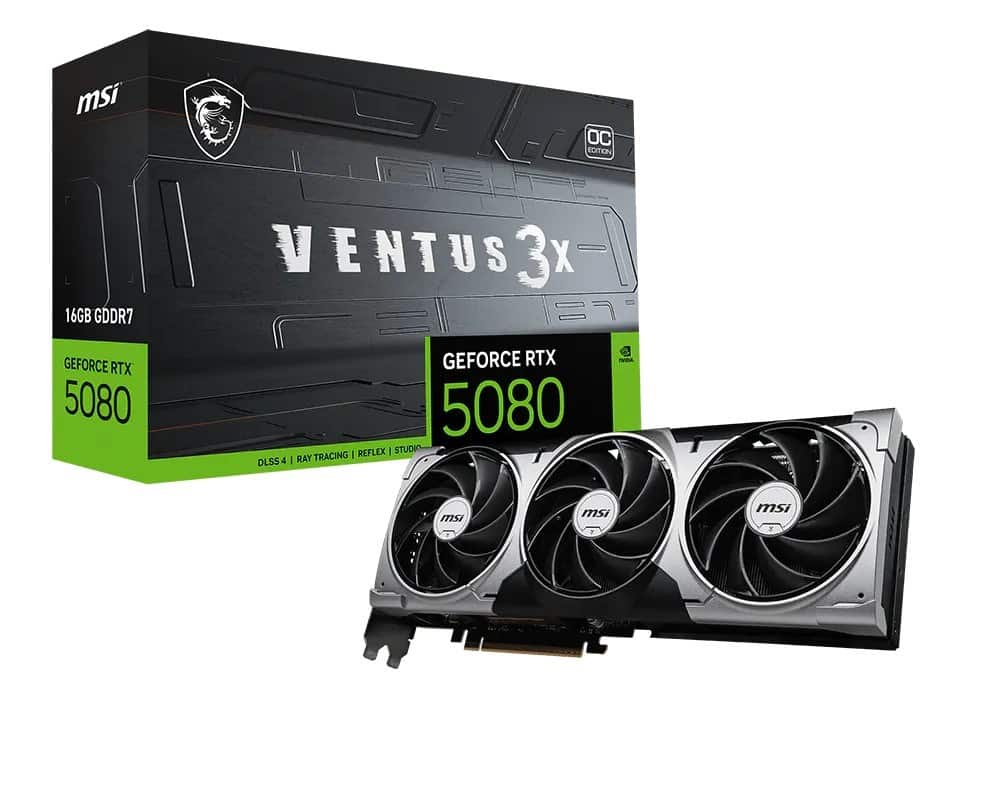 Karta graficzna MSI RTX 5080 VENTUS 3X OC 16GB Black — zdjęcie 1 z 5