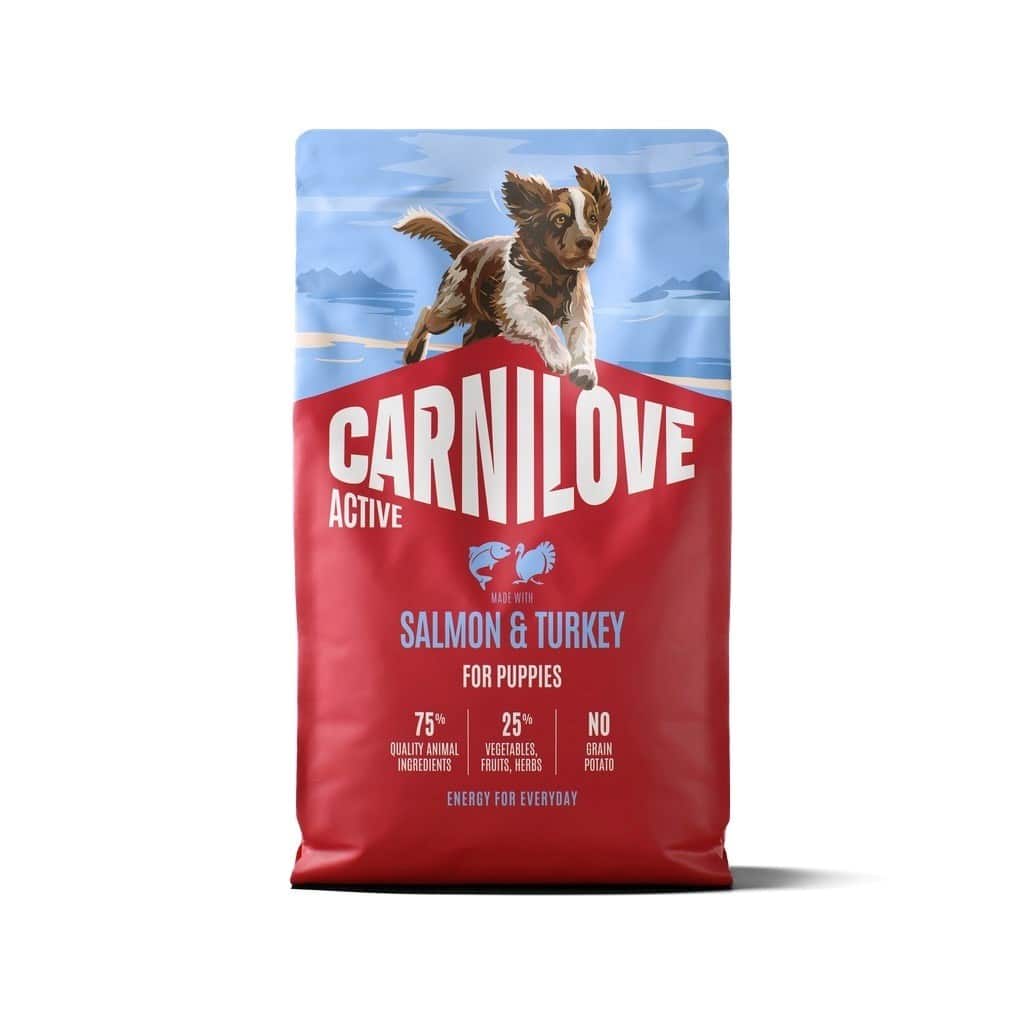 Karma sucha dla szczeniąt Carnilove Active Puppies Łosoś i Indyk 4kg