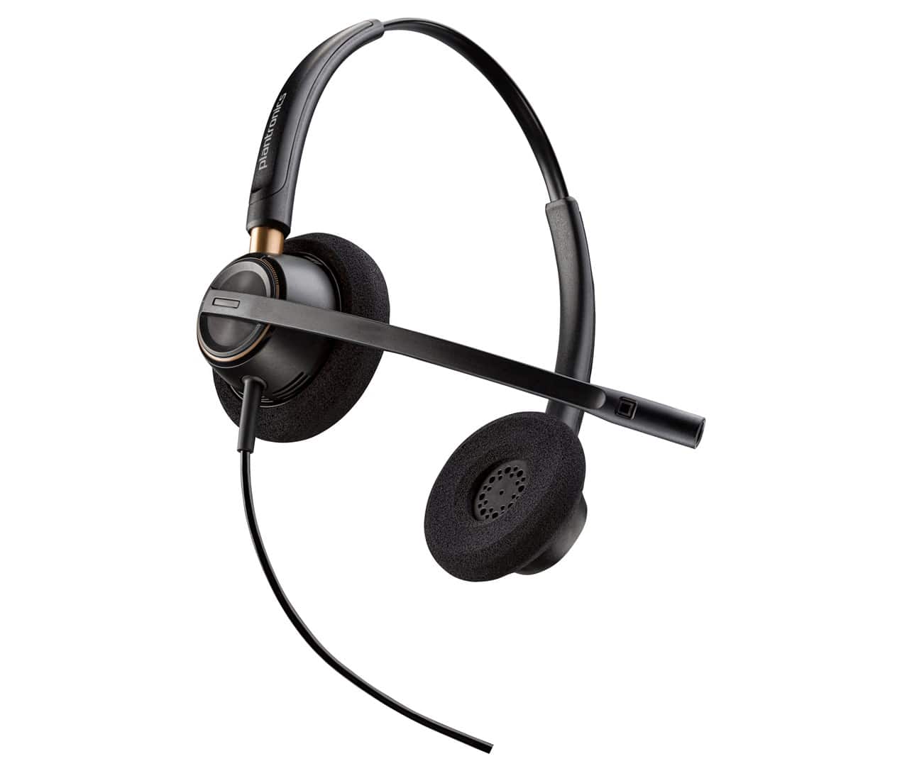 Słuchawki Poly EncorePro HW520, przewodowe, stereo, z funkcją szybkiego odłączania, czarne — zdjęcie 1 z 3
