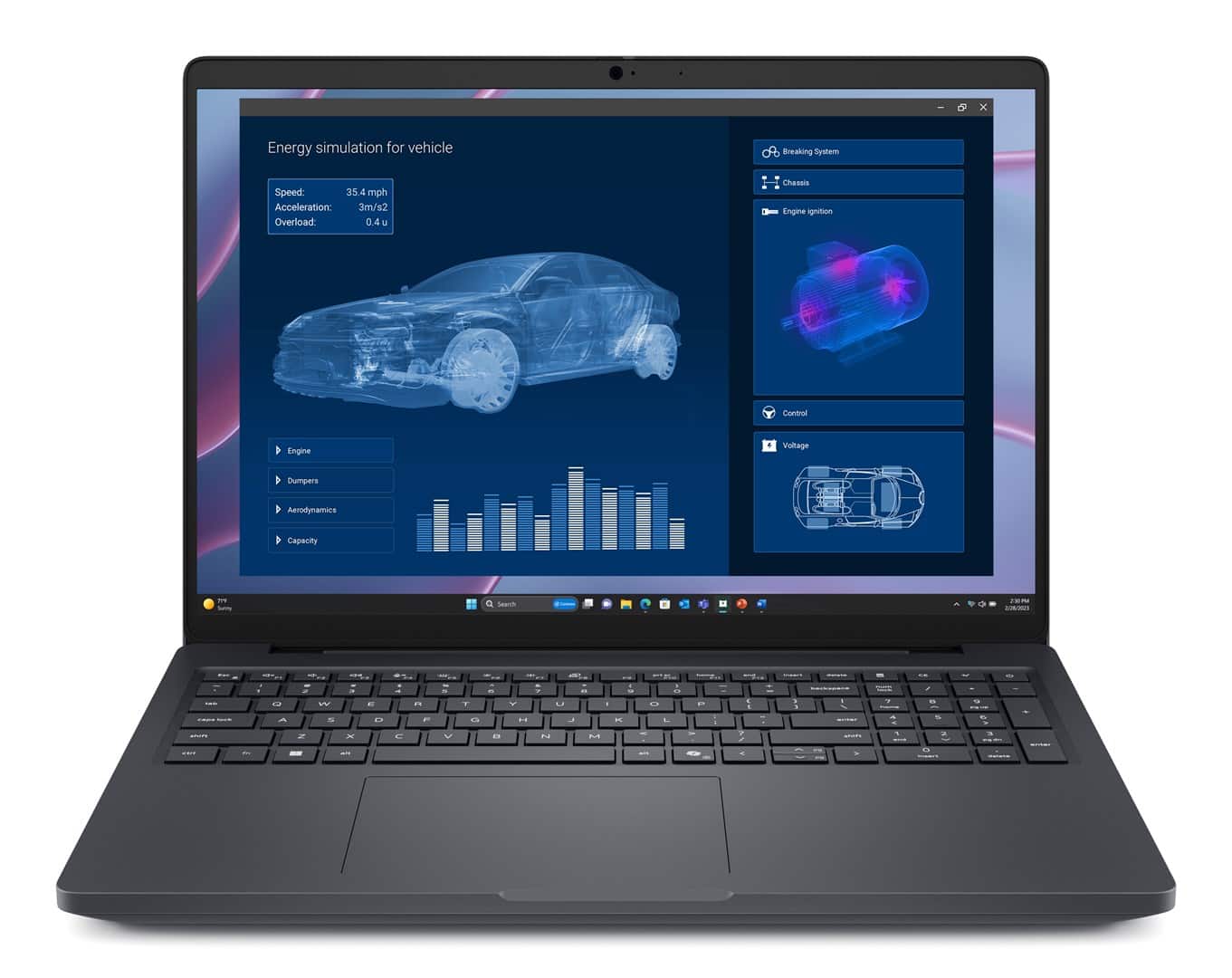 Laptop Dell ProMax 16 MC16255 Ryzen AI 5 Pro 340 16" FHD+ IPS 300 nitów matowy 16 GB LPDDR5X 256 GB SSD Radeon 840M kamera 2,0 Mpix Windows 11 Pro — zdjęcie 1 z 8