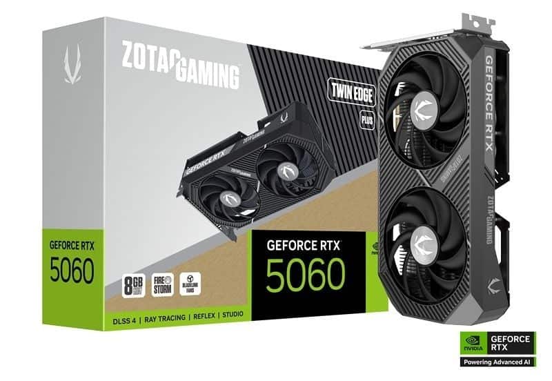 Karta graficzna ZOTAC GAMING GeForce RTX 5060 Twin Edge PLUS — zdjęcie 1 z 7