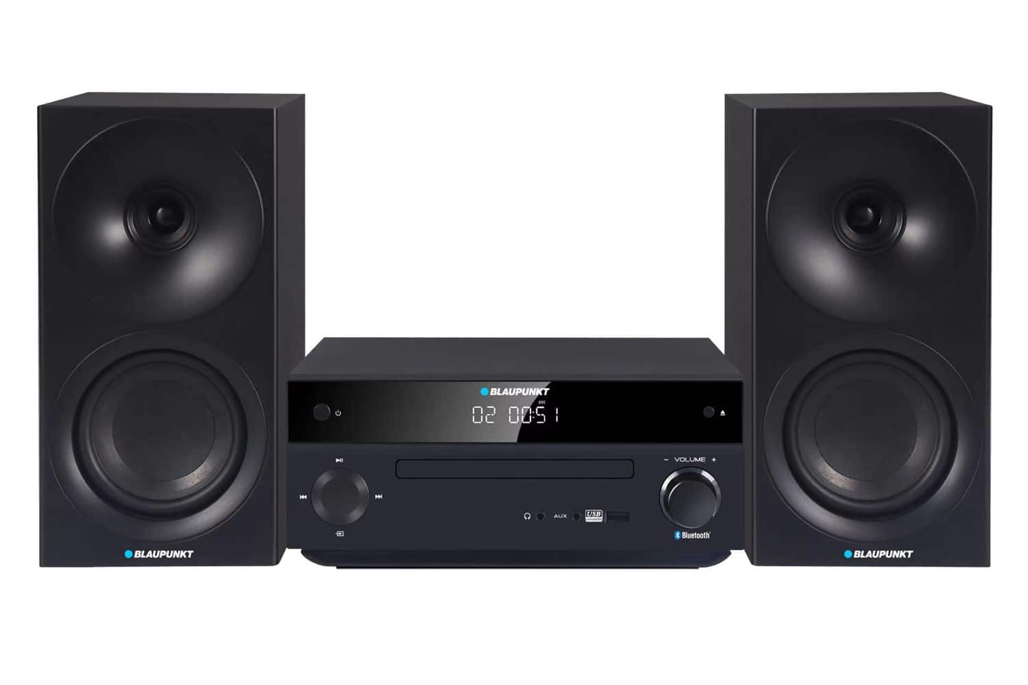 Miniwieża Blaupunkt MS30.2BT Bluetooth, czarna — zdjęcie 1 z 5