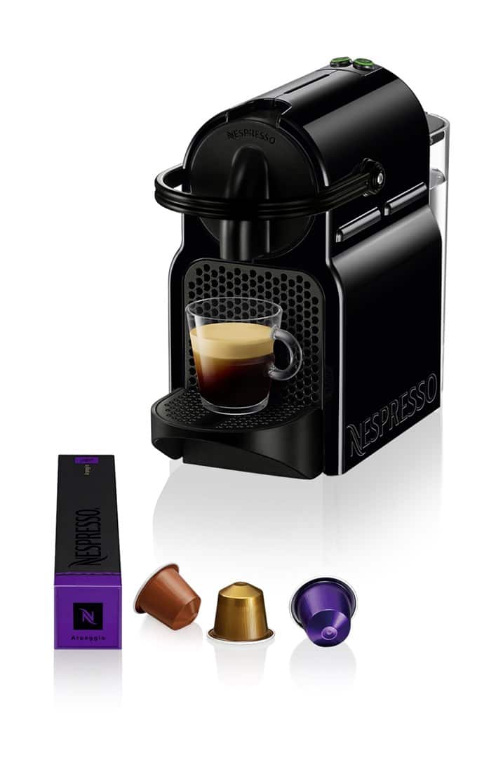 Ekspres kapsułkowy DeLonghi Nespresso Inissia EN80.B (1260W, czarny) - WYPRZEDAŻ — zdjęcie 1 z 5