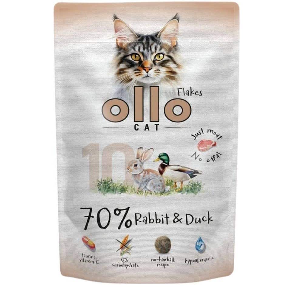 Ollo saszetka 85 g - karma mokra dla kota z królikiem i kaczką