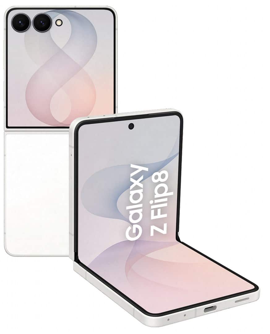 Składany smartfon Samsung Galaxy Z Flip8 (F776) w kolorze kremowym