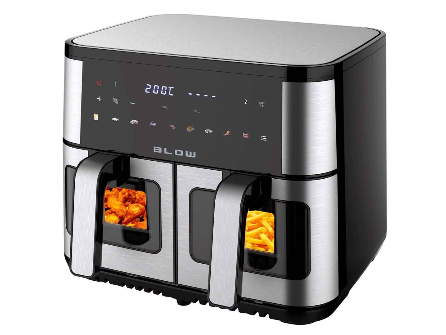 Frytownica beztłuszczowa BLOW AIR FRYER 2500W, 9L, dwukomorowa (OUTLET) — zdjęcie 1 z 8