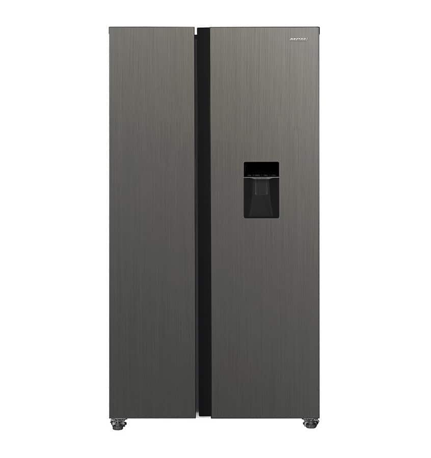 Lodówka Side by Side Total No Frost MPM-439-SBS-15/ND, stalowa inox, 177 cm — zdjęcie 1 z 3