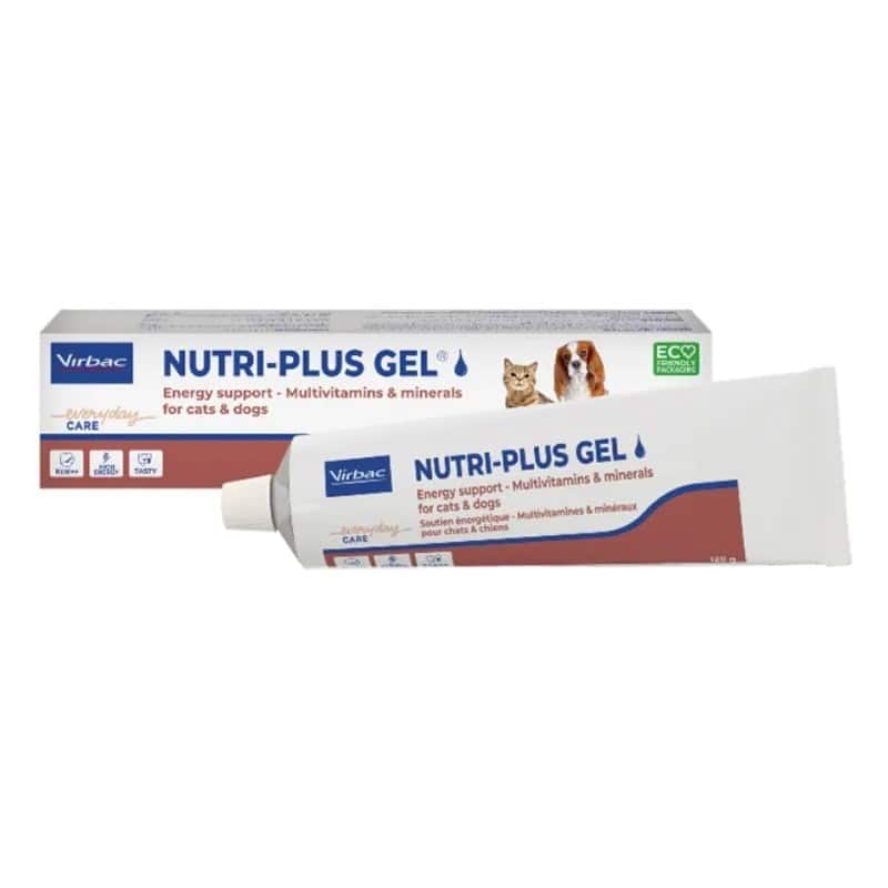 Virbac Nutri-Plus Gel 120g+C - Witaminowy żel dla psów i kotów