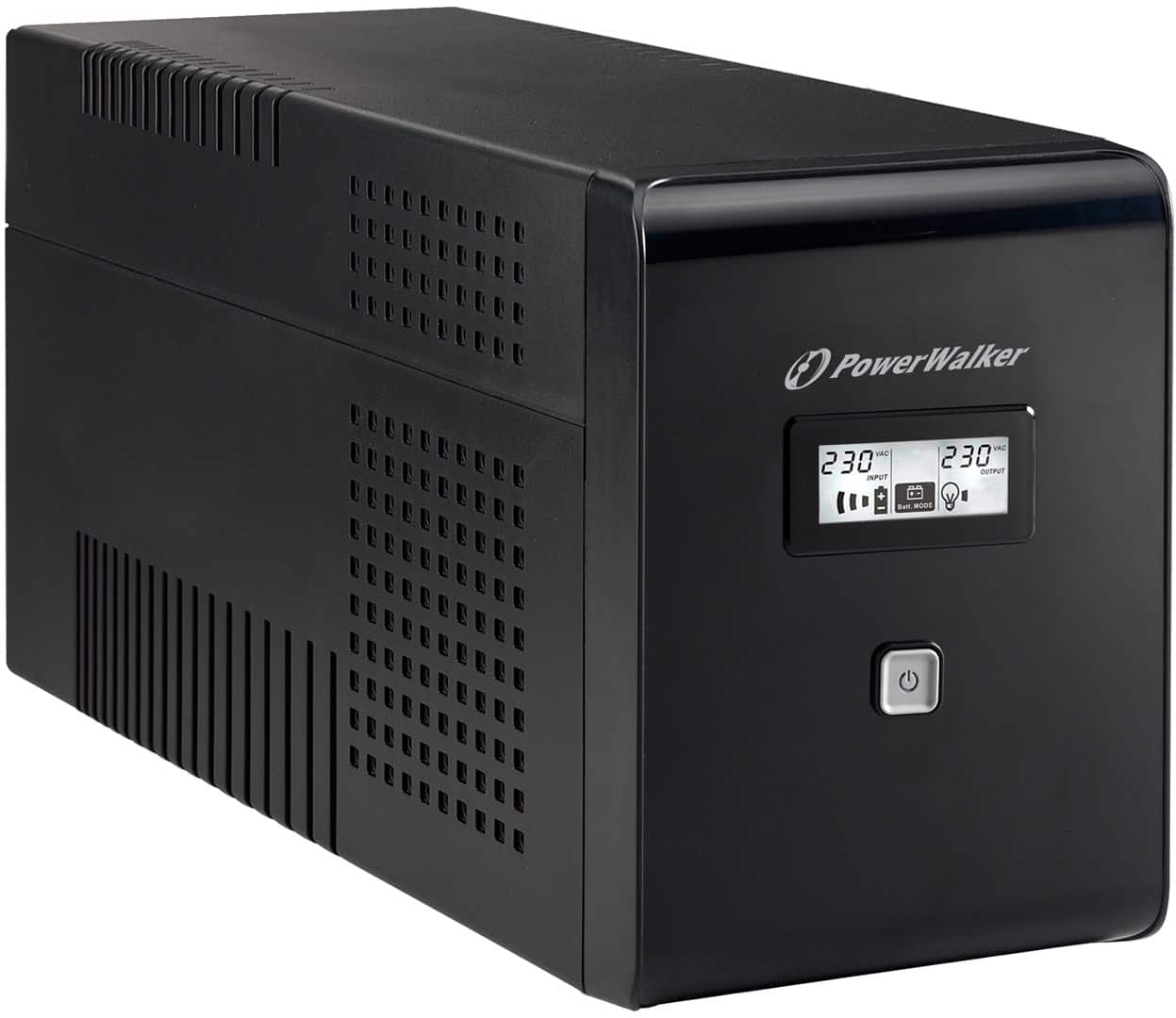Zasilacz awaryjny Power Walker UPS Line-Interactive 2000VA, 2 gniazda Schuko + 2 gniazda IEC C13, ochrona RJ11/45, wyświetlacz LCD, port USB — zdjęcie 1 z 2