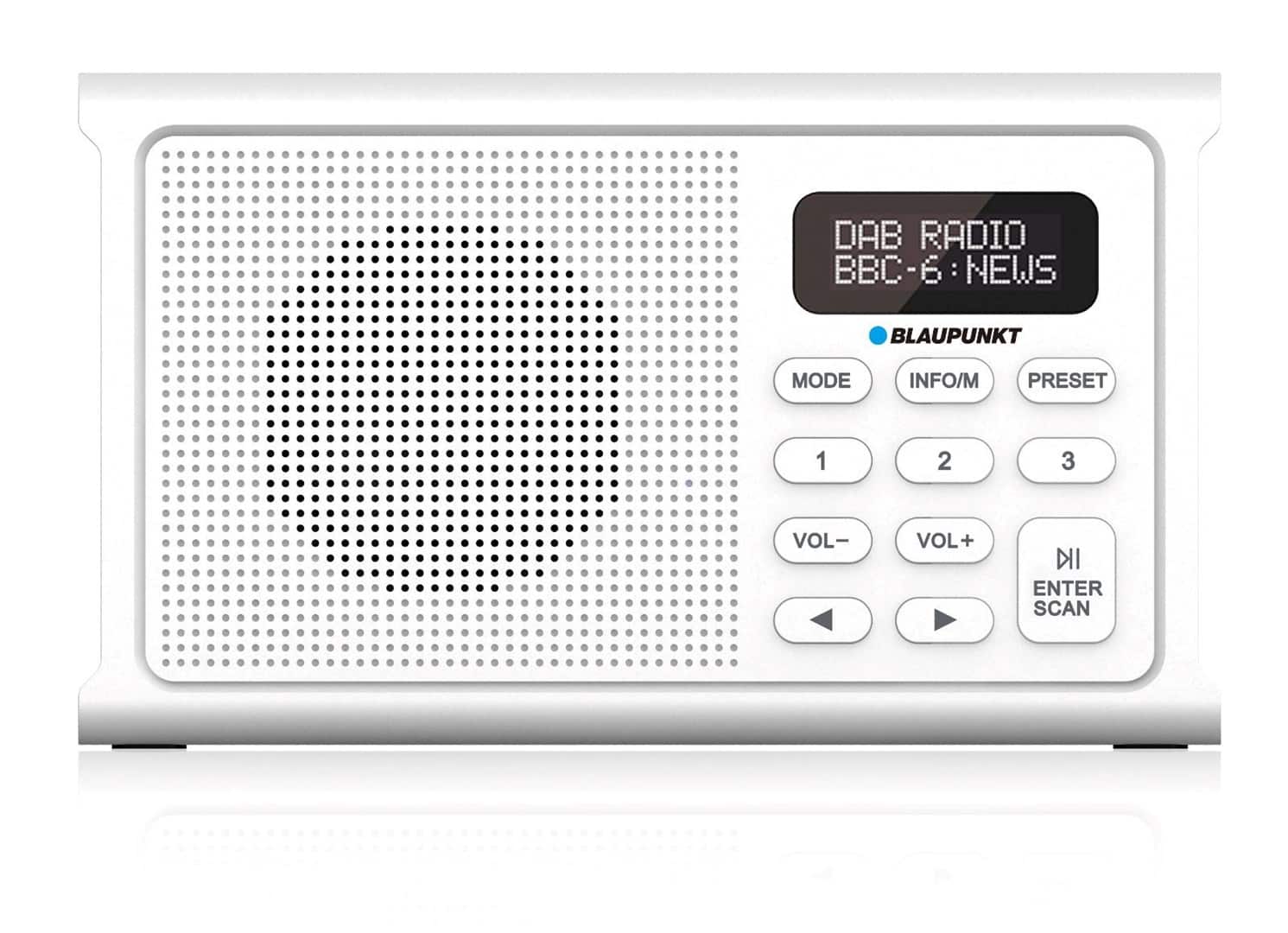 Radio przenośne Blaupunkt DAB DR3WH, białe — zdjęcie 1 z 3