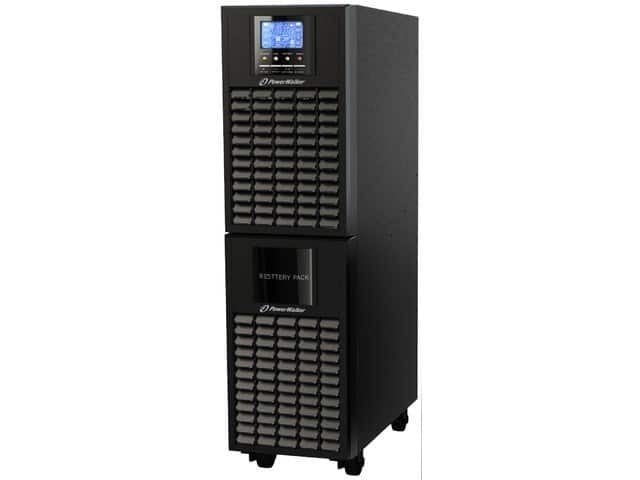 Zasilacz awaryjny UPS Power Walker ON-LINE VFI 10000 CG 100000VA z wyświetlaczem LCD, USB-B, RS-232, wieża — zdjęcie 1 z 5