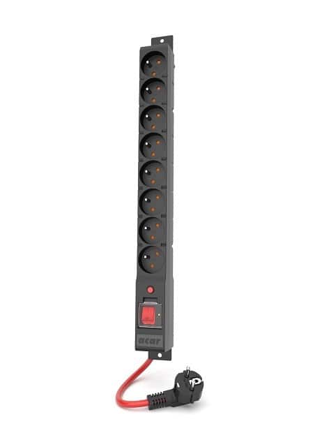 Listwa zasilająca Acar R8 POWER 16A (3m, czarna)