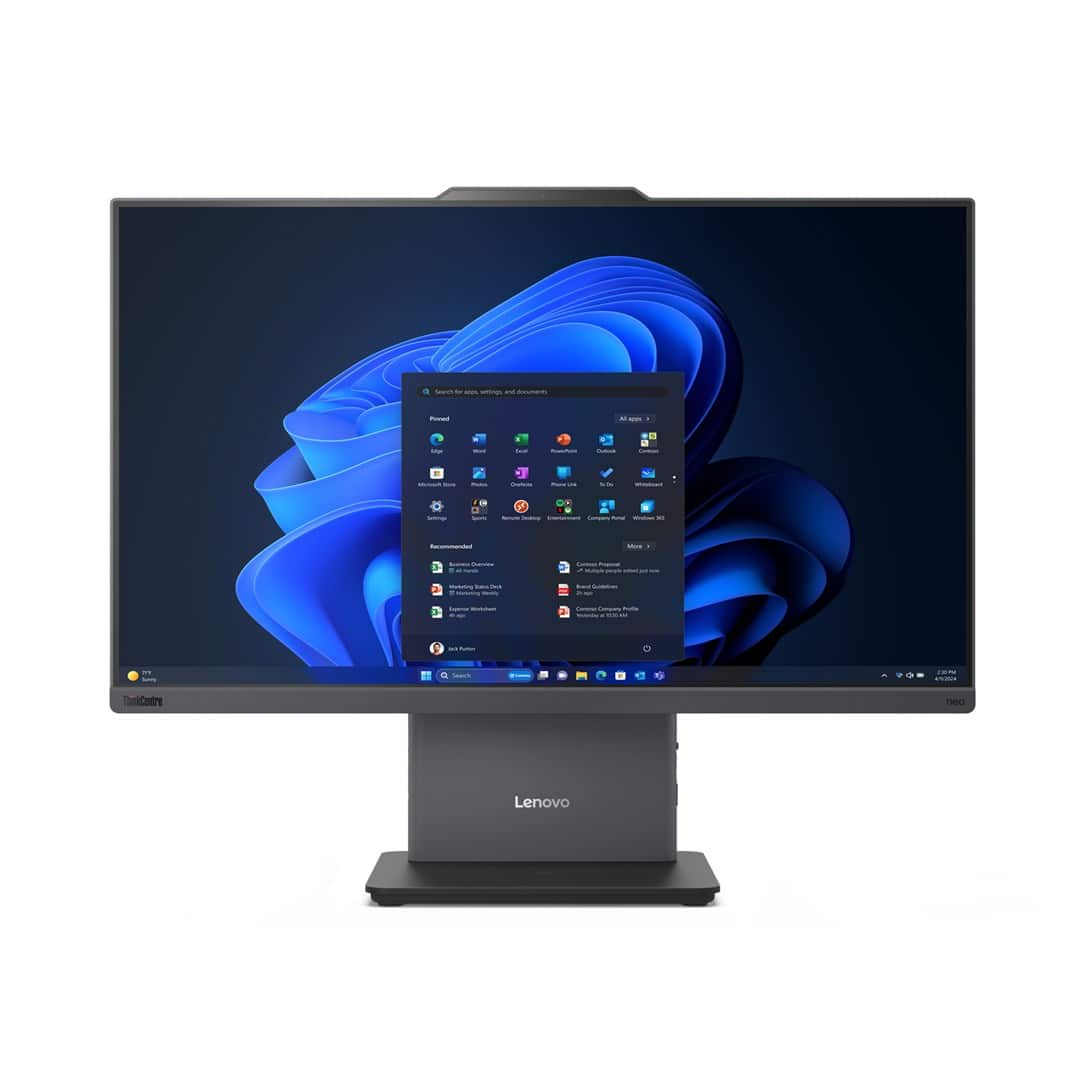 Lenovo ThinkCentre neo 50a G5 AiO i7-13620H 23.8"FHD Touch IPS 250nits AG 16GB DDR5 5200 SSD512 Intel UHD Graphics Cam5MP+IR W11Pro Luna Grey 3Y OnSite — zdjęcie 1 z 8