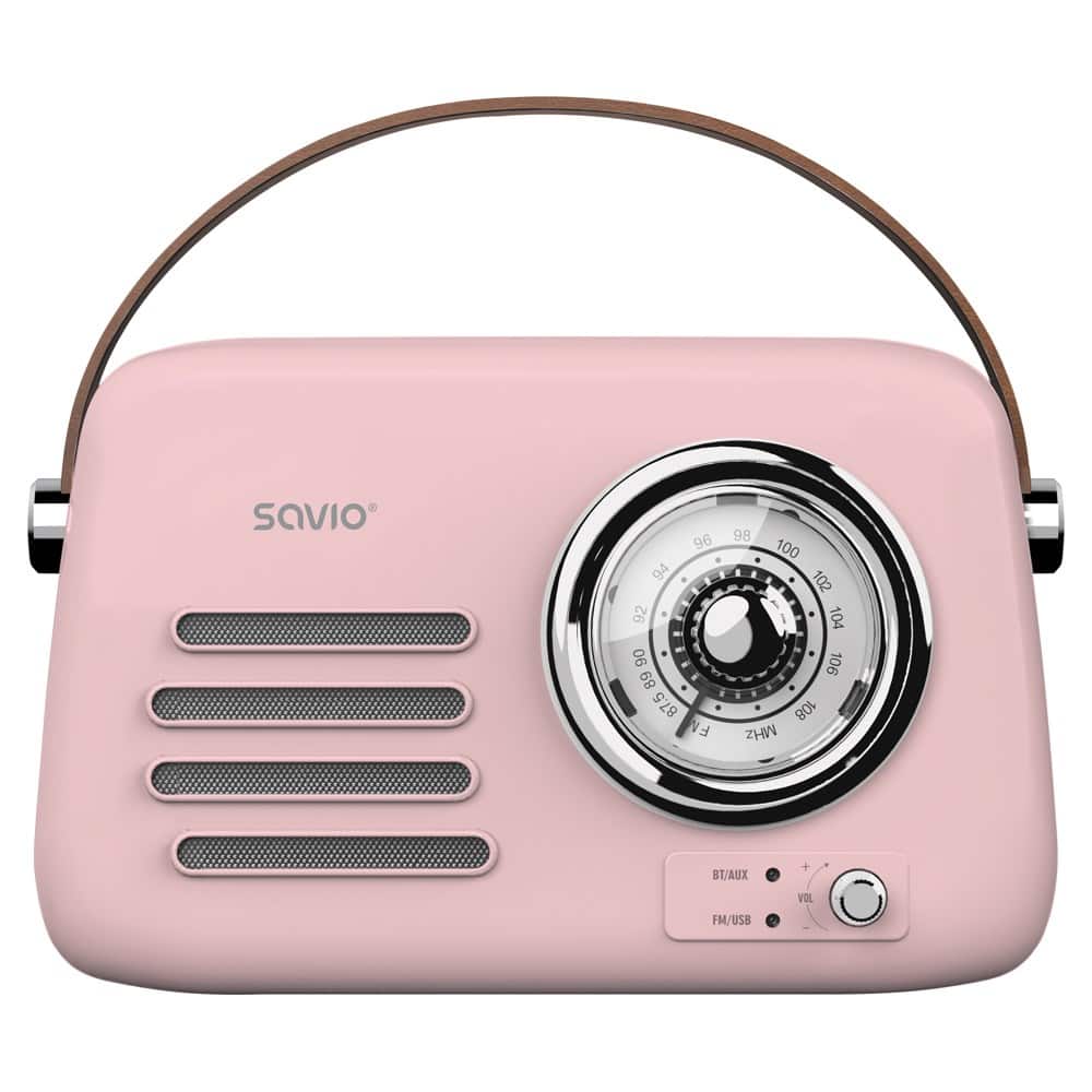 Przenośne radio SAVIO RS-03, różowe — zdjęcie 1 z 7