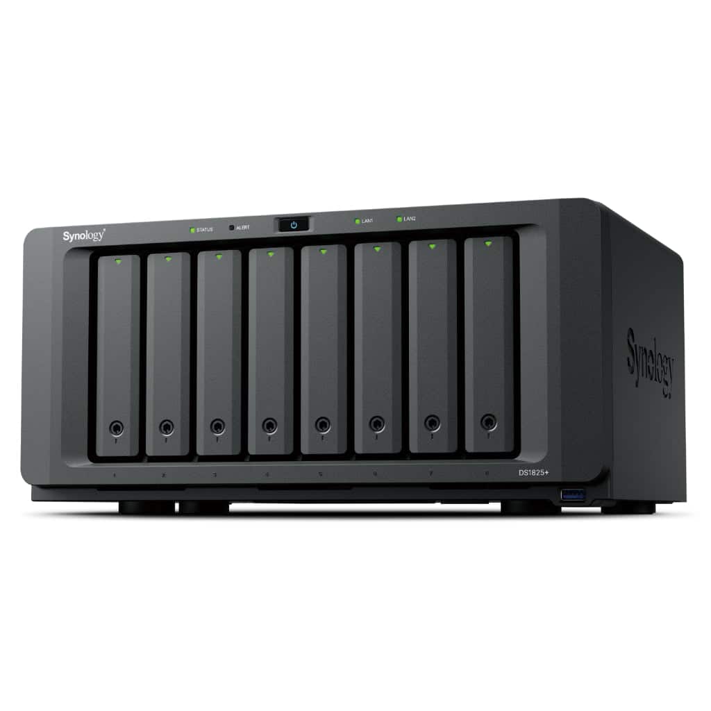Serwer NAS Synology DS1825+ z procesorem AMD Ryzen V1500B