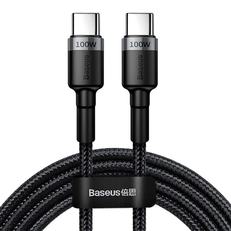 Kabel USB-C Baseus CATKLF-ALG1 100W 5A 2m - szary — zdjęcie 1 z 8