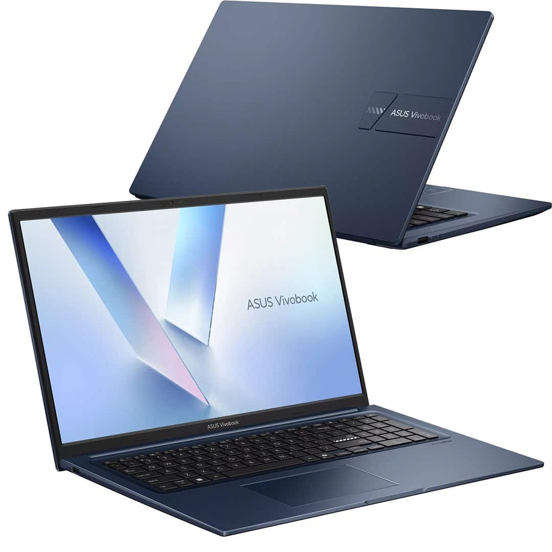 ASUS Vivobook 17 X1704MA-AU035 Core 7 350 17.3"FHD IPS-level Panel 60Hz 250nits AG 16GB DDR5 SSD512 Intel Graphics WLAN+BT Cam720p 50WHrs NoOS Quiet Blue — zdjęcie 1 z 8