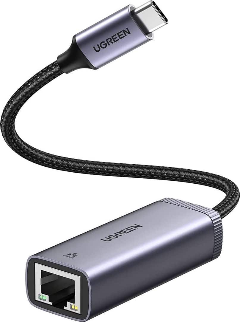 Adapter sieciowy Ugreen USB-C - RJ45 1Gbps (1000Mbps) szary — zdjęcie 1 z 2