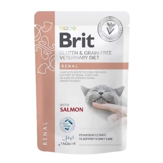 Brit VD Renal Cat Pouch 12x85g