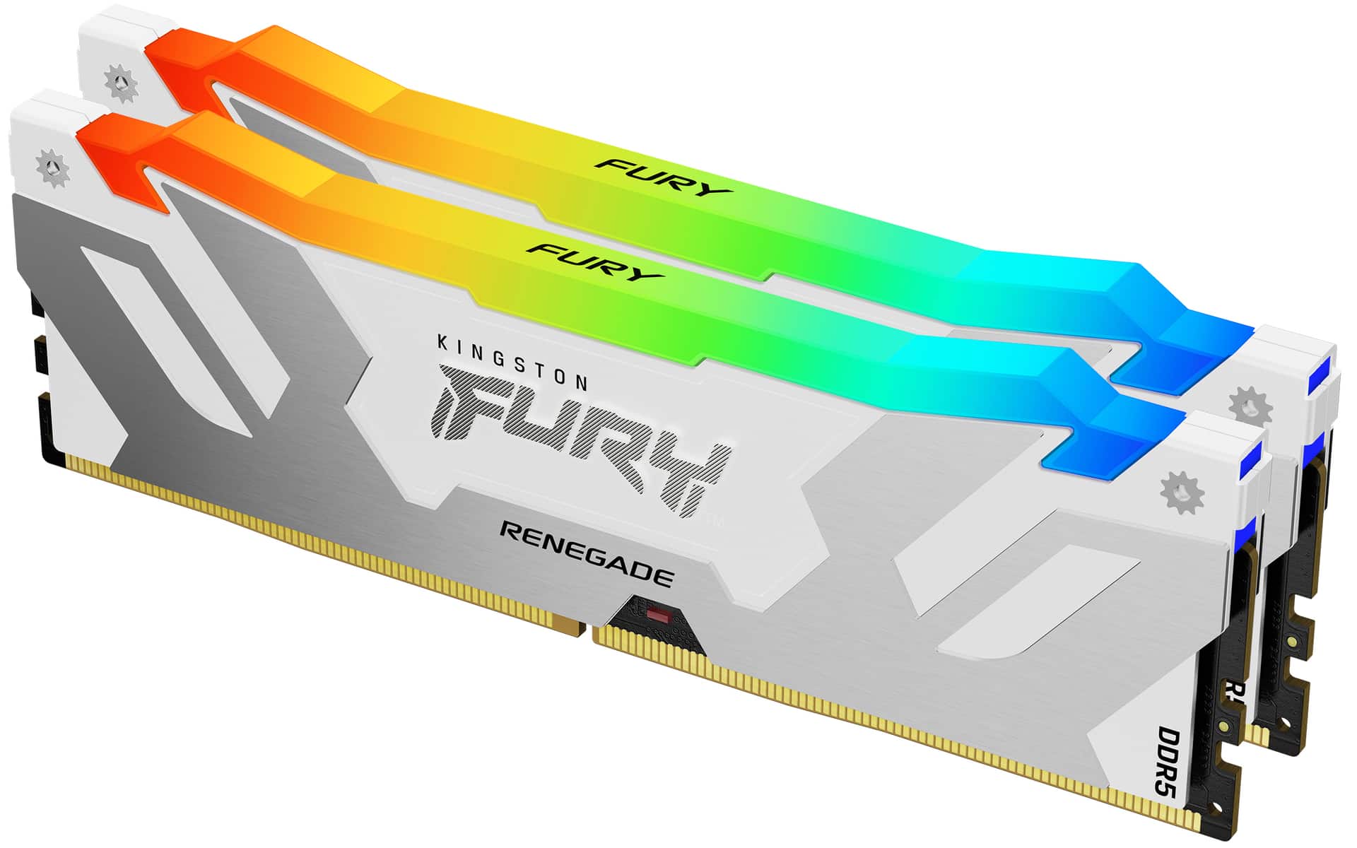 Pamięć RAM Kingston FURY Renegade DDR5 7200 MHz 38 CL, Biała z RGB i XMP
