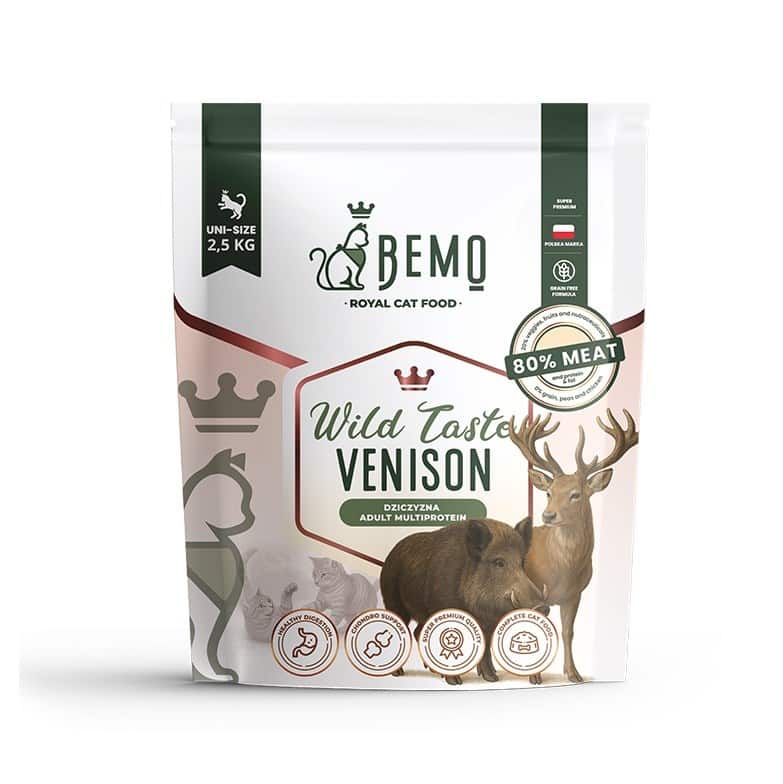 Karma sucha dla kota Bemo Cat Wild Taste z dziczyzną 2,5 kg