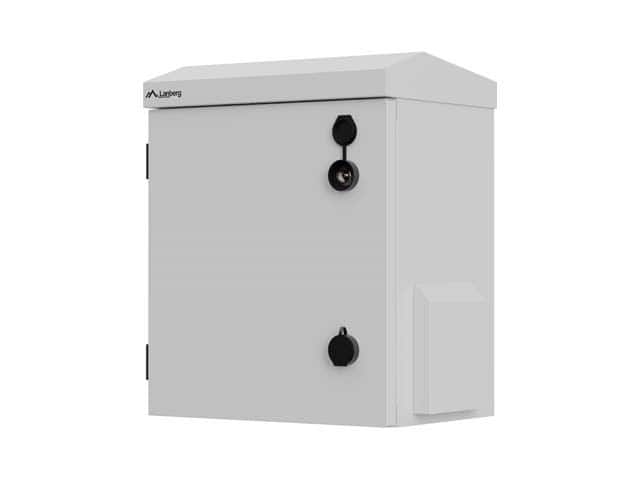 LANBERG SZAFA RACK WISZĄCA 10" HERMETYCZNA IP55 MONTAŻ NA ŚCIANIE/SŁUPIE 320X220X400 SZARA (ZŁOŻONA) — zdjęcie 1 z 8