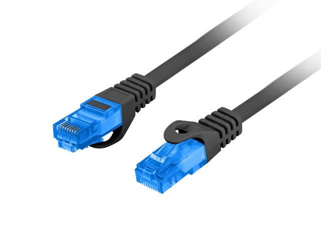 LANBERG PATCHCORD S/FTP KAT.6A 1.5M CZARNY LSZH CCA (FLUKE PASSED) PCF6A-10CC-0150-BK — zdjęcie 1 z 2