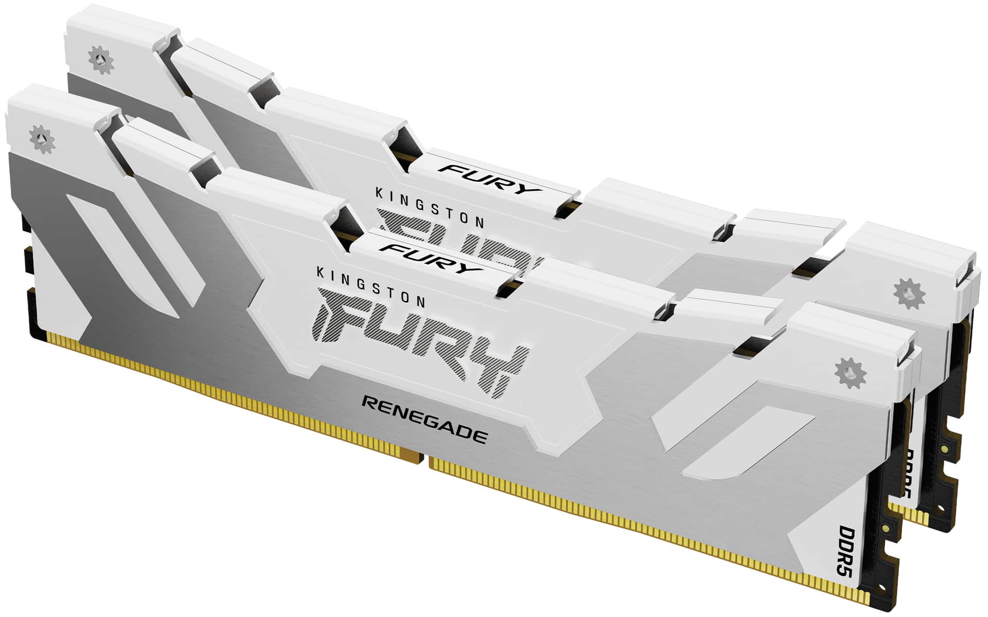 Pamięć RAM Kingston FURY Renegade DDR5 6400 MHz, biała, CL32, XMP