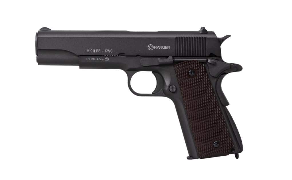 Pistolet wiatrówka RANGER M1911 BB, kaliber 4,5 mm, 17 strzałów, metalowa konstrukcja, zasilanie CO2 (AAKCMB760AZB) (OUTLET) — zdjęcie 1 z 7