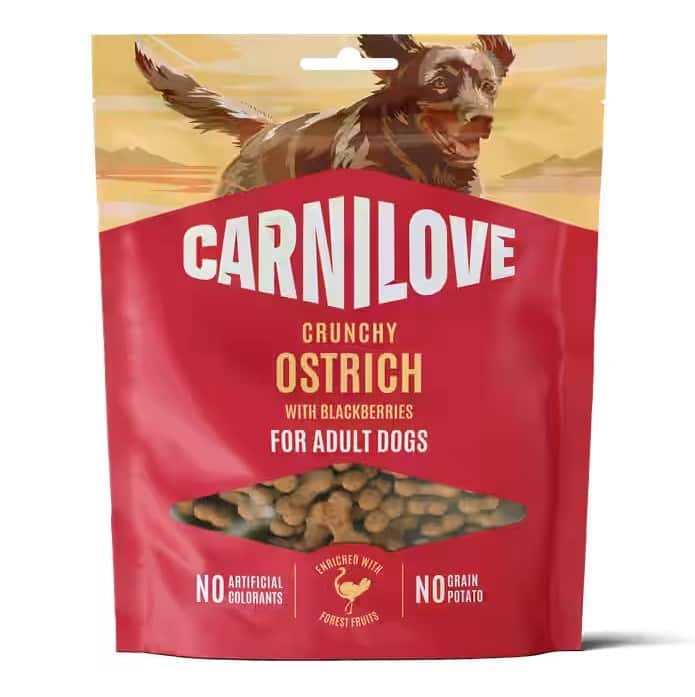 Przysmak dla psa Carnilove Crunchy z strusiem i jeżynami 200 g