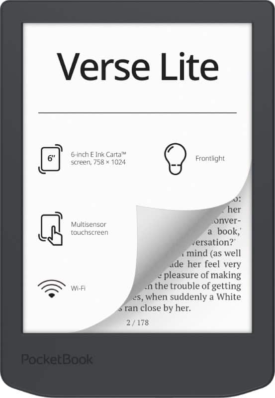 Czytnik E-booków PocketBook Verse Lite 619 6" 8GB Wi-Fi Szary (OUTLET)