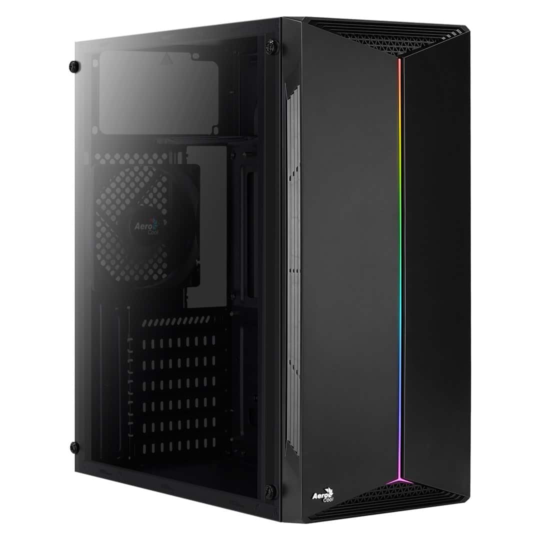 Obudowa Aerocool PGS SPLIT A AEROPGSSPLIT-A-BKRGB (ATX, Micro ATX, Mini ITX; kolor czarny) (WYPRZEDAŻ) — zdjęcie 1 z 6