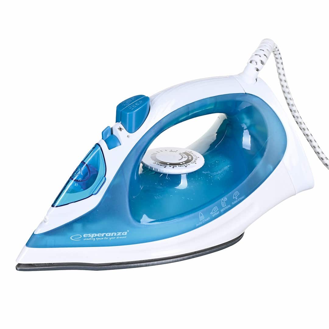 Żelazko parowe Esperanza Ceramic EHI002 (2200W; kolor niebieski) (OUTLET) — zdjęcie 1 z 7