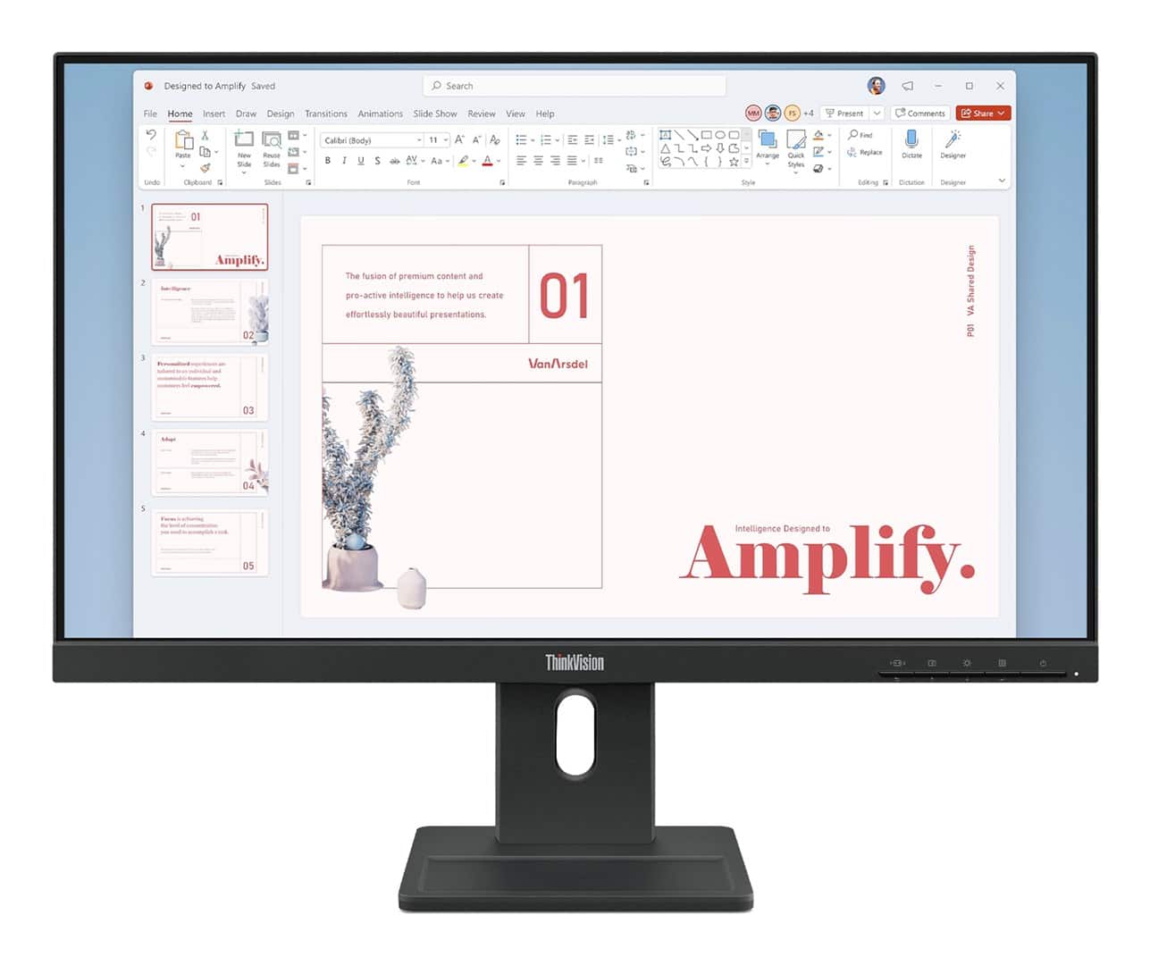 Monitor Lenovo 23,8" ThinkVision E24-40 (64BAMAT1EU) — zdjęcie 1 z 8