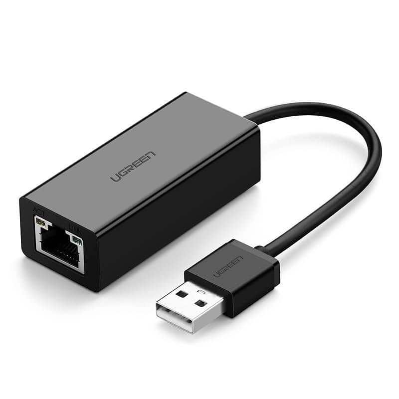 Adapter sieciowy Ugreen CR110 USB-RJ45, czarny