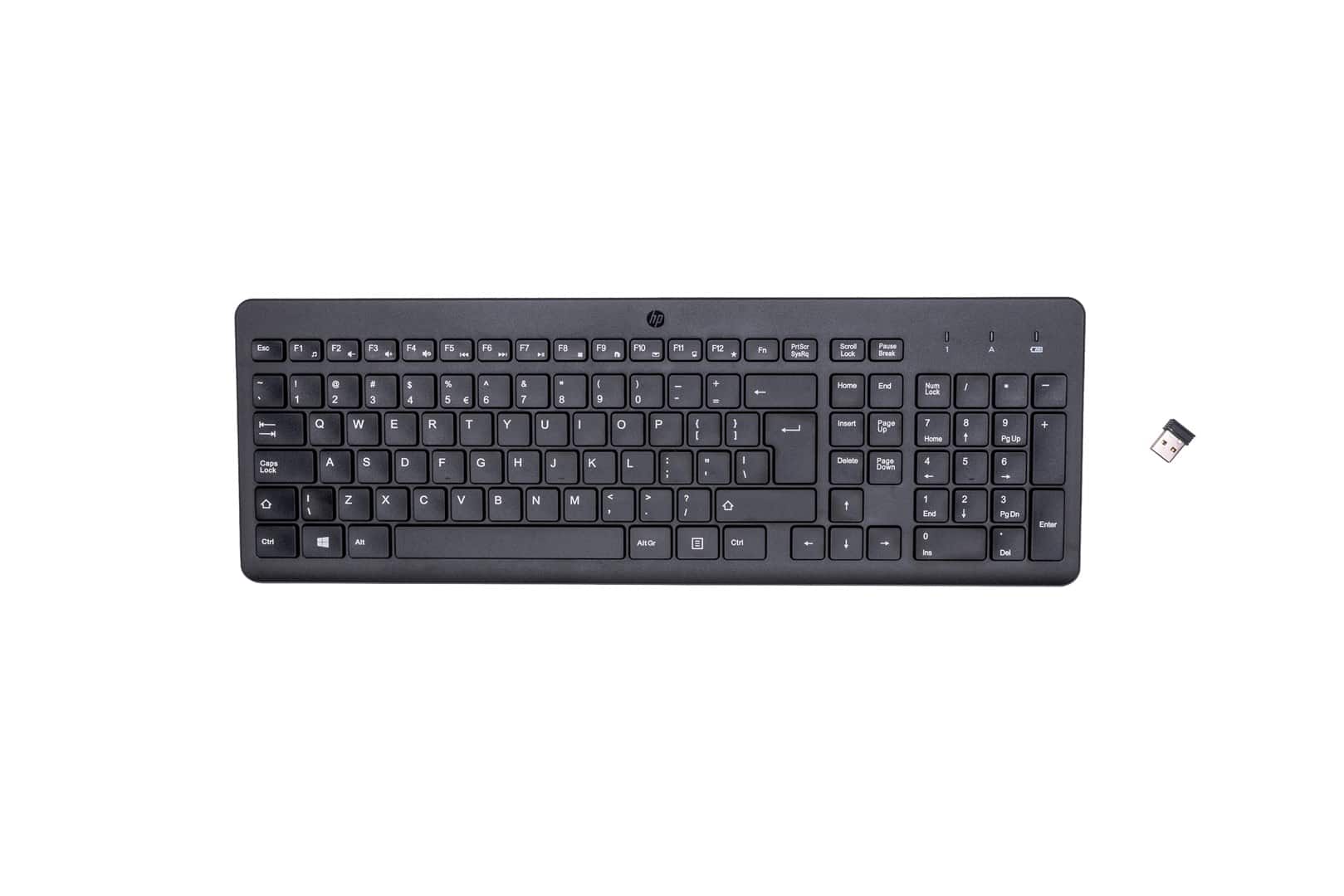 Klawiatura bezprzewodowa HP 220 Wireless Keyboard, czarna (805T2AA) — zdjęcie 1 z 2
