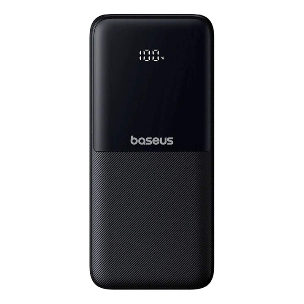 Powerbank Baseus Lipow 10000mAh 22.5W z wyświetlaczem i podwójnym kablem (czarny) — zdjęcie 1 z 8