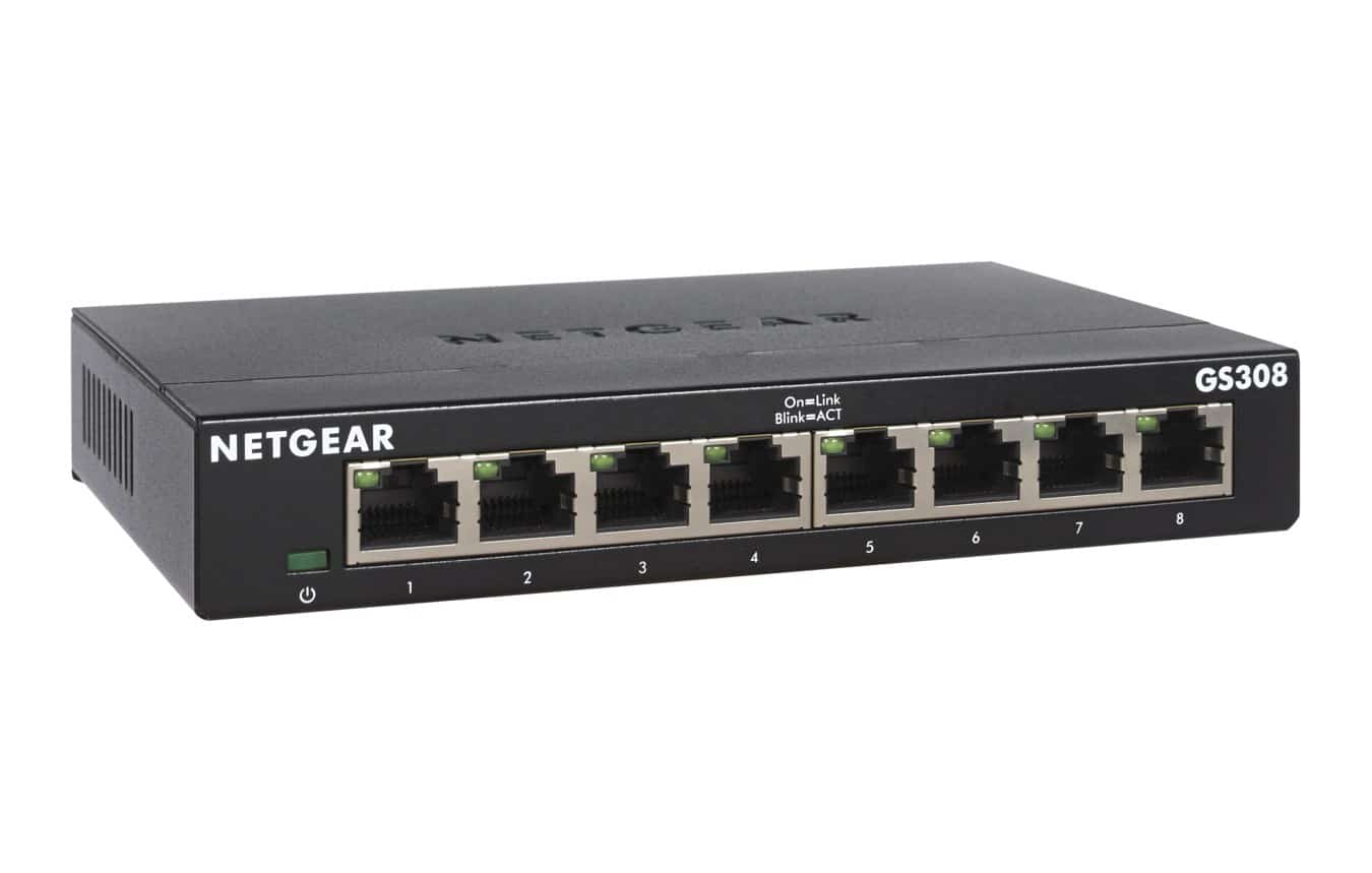 Switch Netgear GS308-300PES 8-portowy Niezarządzany